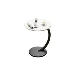 GENERICO - Mesa Estante Redonda De Marmol Mesa Centro Pequeña