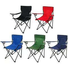 GENERICO - Silla Plegable camping Con Porta Vasos y Con Bolso