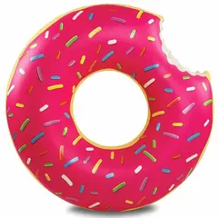 MOVI - FLOTADOR GIGANTE DONUT ROSADO 120 CMS
