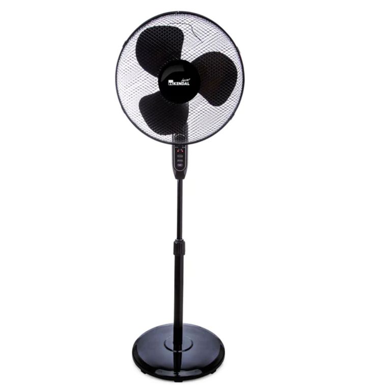 Ventilador De Pie 16 Pulgadas 3Vel Control Remoto Negro KFR-16P