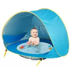 GENERICO - Carpa Con Piscina De Exterior Para Bebes Azul