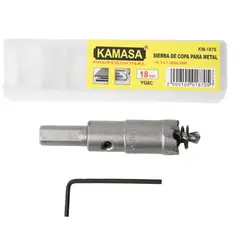KAMASA - Sierra Copa Para Metal Con Guía 18mm