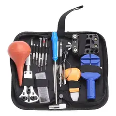 GENERICO - Kit Relojero Herramientas Relojeria 16 Piezas + Funda