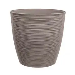 REYPLAST - Macetero Redondo Estilo Piedra Maceta Jardinería Plantas