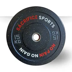 GENERICO - Discos Crumb Bumper Par de 15 Kg