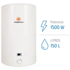 MADEMSA - Termo Eléctrico 150 Litros Mural Term 150 Blanco