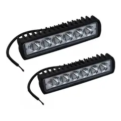 GENERICO - Pack 2 Foco Led Focos Neblineros Led Barra Led 4x4 18w/q055