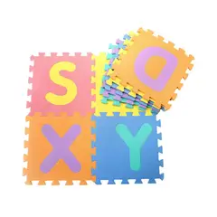 OEM - Alfombra Puzzle De Goma Eva Letras 10 Piezas Multicolor