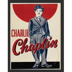 GENERICO - Cuadro Decorativo Charlie con Marco y vidrio 30x40 CM