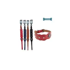 GENERICO - Collar PU Con Diamantes Color Aleatorio 2x4x45cm 12pcs