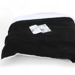 GENERICO - Frazada Polar Con Chiporro Medida 250x230cm King Color Negro