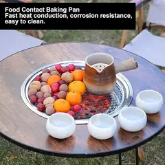 MOVI - MESA PLEGABLE CON PARRILLA PARA TERRAZA JARDIN Y CAMPING