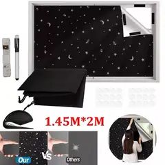 KUANGYE - Cortinas Opacas Portátiles Film Privacidad Pelicula, 1,45 X 2 M