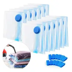 IRM - Bolsas Al Vacio 10 Ropa 60x80 Comprimir Mantas Sabanas Organizador Hogar Resistente FIGOIMPORT