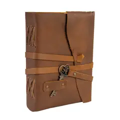 FRANZ MOSSI - Cuaderno de cuero real Diario Agenda Vintage