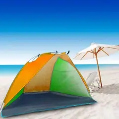GENERICO - Media Carpa Para Playa Corta Viento Verano Protección Solar