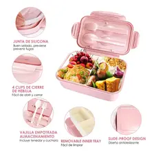 GENERICO - Bolso Lonchera Térmica Y Fiambrera Set Para Niños Adultos