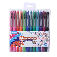 TORRE - MARCADORES PUNTA FIELT 07MM 24 COLORES