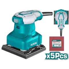 TOTAL TOOLS - LIJADORA ORBITAL CUAD240W+5 LIJAS TOTAL TF2231106