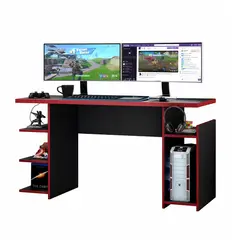 HOME MOBILI - Escritorio Gamer Stellar NegroRojo