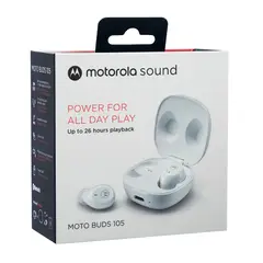 MOTOROLA - AUDIFONO MOTO BUDS 105 TRUE WIRELESS BLANCO