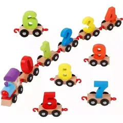 MONTESSORI WOOD - Juguete Didactico Tren De Madera Método Montessori