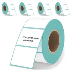 KUANGYE - 5 Rollo Etiqueta Térmica 40x30 - 1000 Etiquetas