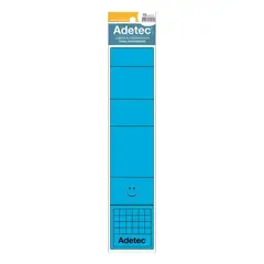 ADETEC - Lomos Autoadhesivos Para Archivador Ancho 10 Unidades
