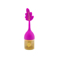ADAGIO TEAS - Infusor de Goma para Té Hoja Fucsia
