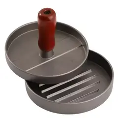 GENERICO - Prensa Para Hamburguesas Antiadherente Asado Parrilla Color Plateado