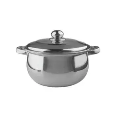 WOLFEN - Cacerola 5,5lt Acero Inoxidable 24x13cm Gris