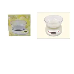 GENERICO - Pesa Digital Mini Gramera Recipiente Bowl Cocina 5 Kilos
