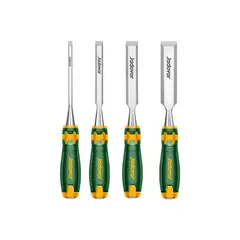 JADEVER - Juego Set de Formones para Madera 4 Piezas