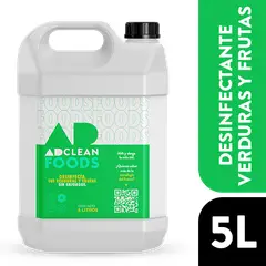 ADCLEAN - Desinfectante de Alimentos sin enjuague Foods 5 Litros