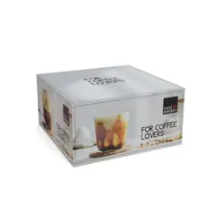 LIBBEY - SET 4 TAZAS AMERICAN COFFEE LOVERS