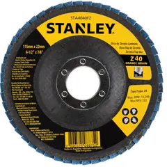 STANLEY - Disco traslapado de zirconio 4-12 STA4040FZ-BR
