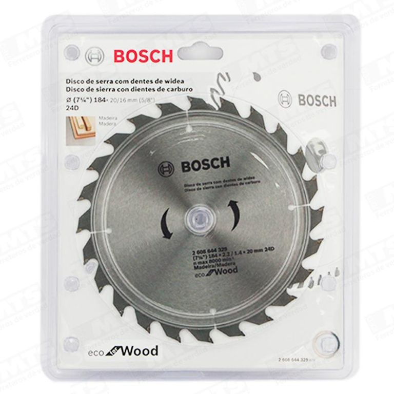 DISCO SIERRA ECO 184MM 714 X 24 DIENTES