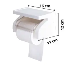 GENERICO - Dispensador Papel Higiénico Soporte Celular Ventosa Bathlux