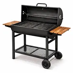 JARDIMEX - Parrilla a carbon BBQ Asado Quincho Grill Bbq 70cm Movil Ruedas