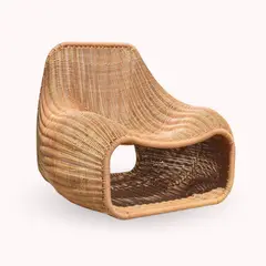 SANTU HOME & DECO - Poltrona Terraza y Balcon Ratan Minimalista