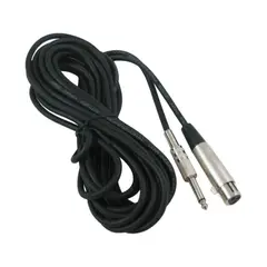 MEKSE - Cable Canon XLR Plug 63 Micrófono instrumentos 15 metros