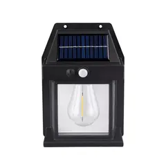 GENERICO - Aplique Lampara De Pared Solar Foco Con Sensor De Movimiento