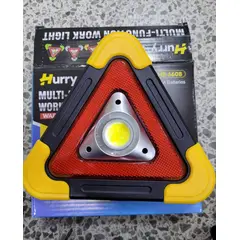 GENERICO - Triángulo De Emergencia Luz Led Powerbank Carga Solar Usb