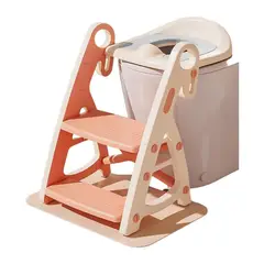 LUBABYCAS - Asiento Adaptador Escalera Inodoro Niños Rosado