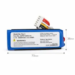 GENERICO - Batería de Reemplazo para JBL Flip 4 + kit de herramienta