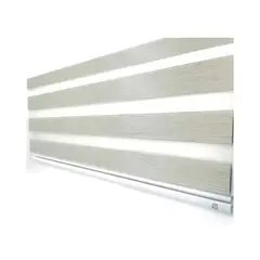 TODODESCUENTO - Cortina Roller Zebra 180x240cm Plata