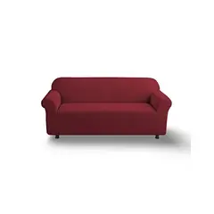 GENERICO - FUNDA PARA SOFA CUADRILLE DE 3 CUERPO BURDEO