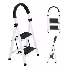GENERICO - Escalera De Tijera Plegable Escala 2 Peldaños Antideslizante