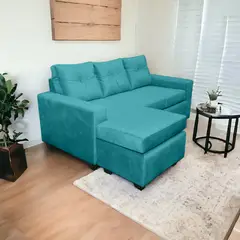 MUEBLES MPR - Seccional Azalea Intercambiable Felpa 3-1