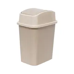 WAKESHOME - Basurero Plástico Cocina 12 Litros Tapa Vaivén